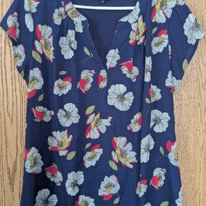 Papermoon Vivier Short Sleeve Mixed Material Blouse